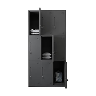 九門黑色更衣柜